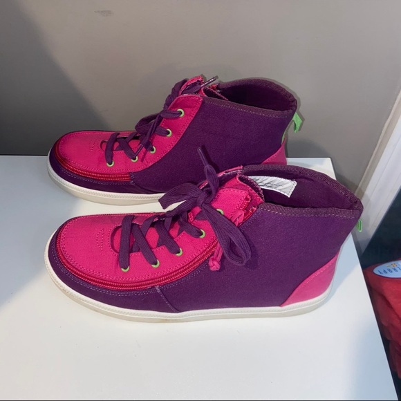 Billy shoes girls 7 pink purple zip up - Picture 5 of 8